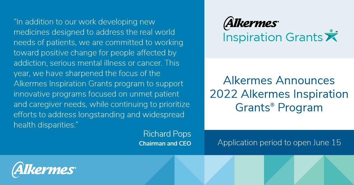 Alkermes Inspiration Grants® banner