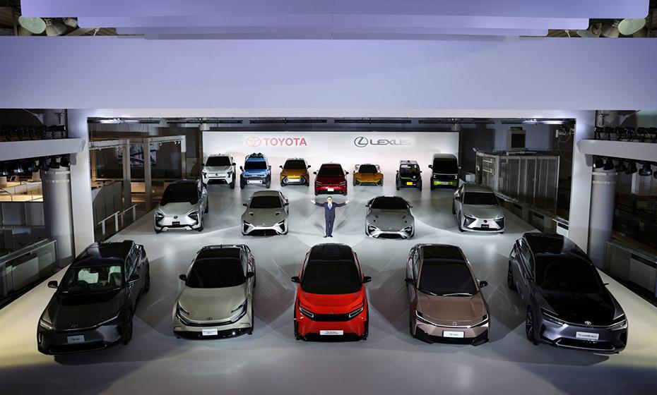 cars in showroom