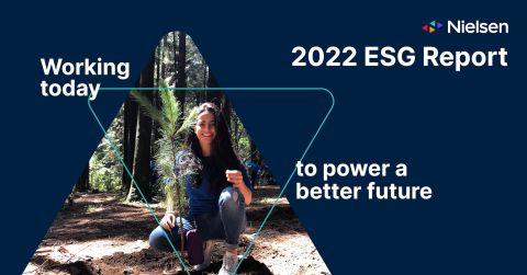 Nielsen's 2022 ESG report cover