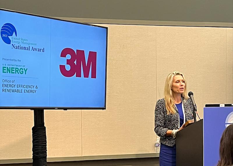 3M being recognized by the US Department of Energy as an energy management leader.