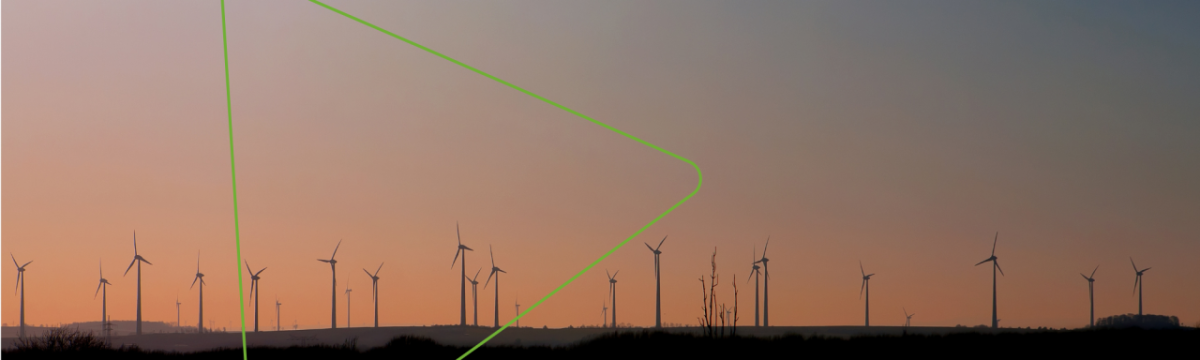 Wind Turbines in the sunset